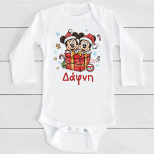 Βρεφικό Φορμάκι μακρυμάνικο “Christmas Minnie & Mickey”