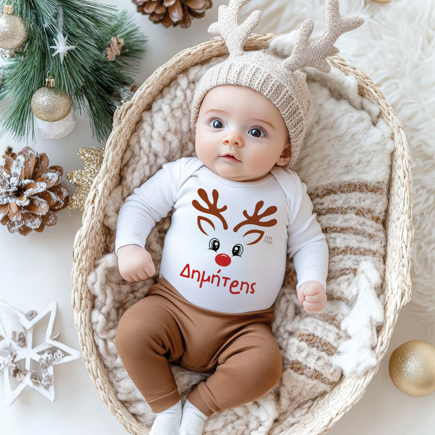 Βρεφικό Φορμάκι μακρυμάνικο “Τάρανδος”