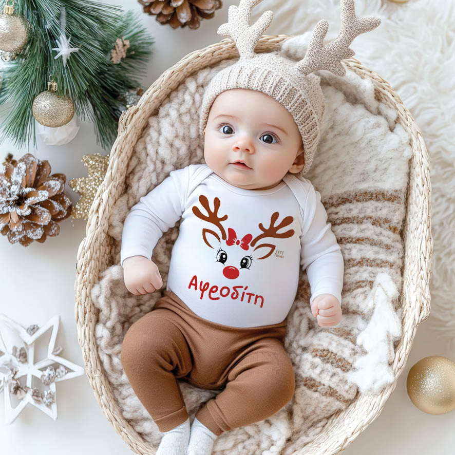 Βρεφικό Φορμάκι μακρυμάνικο “Τάρανδος”