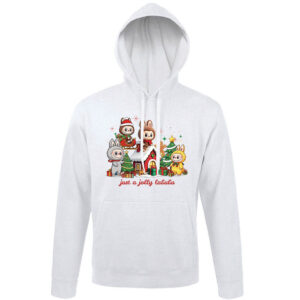 Φούτερ unisex με κουκούλα “Christmas Labubu”
