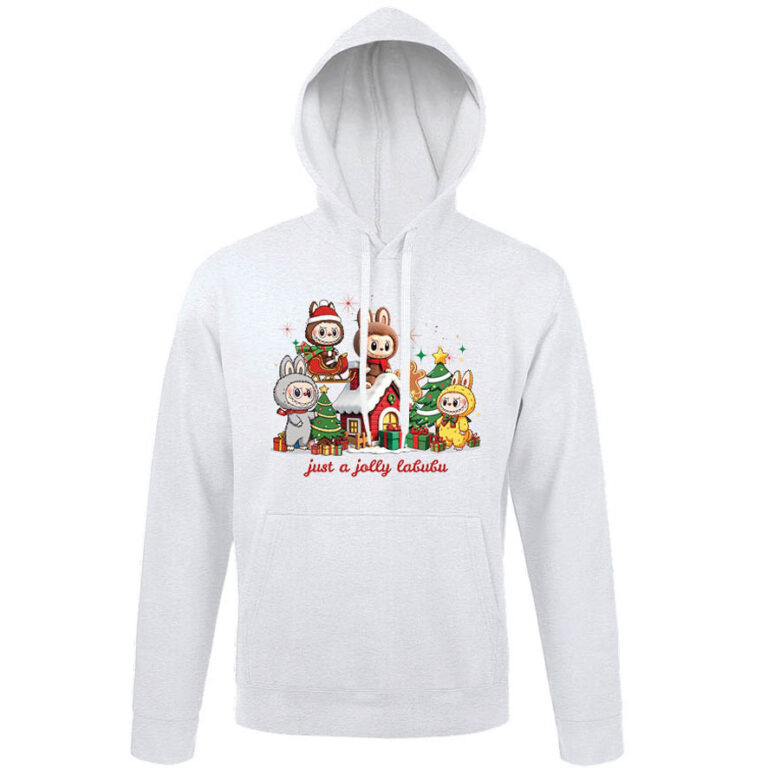 Φούτερ unisex με κουκούλα “Christmas Labubu”