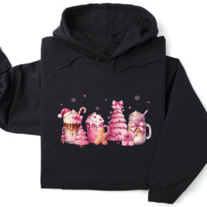 Φούτερ unisex με κουκούλα “Christmas Milkshakes”