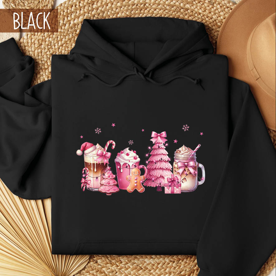 Φούτερ unisex με κουκούλα “Christmas Milkshakes”