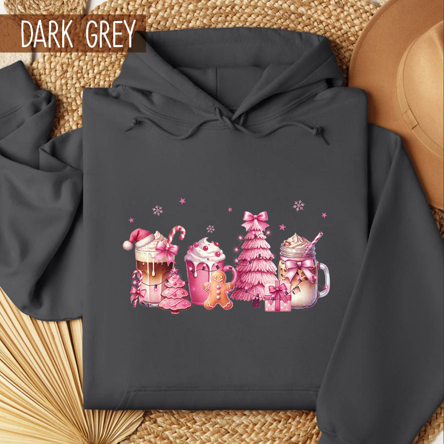 Φούτερ unisex με κουκούλα “Christmas Milkshakes”