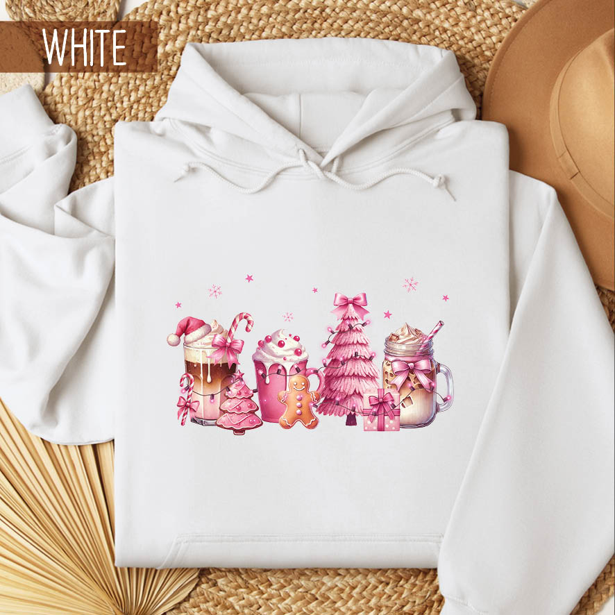 Φούτερ unisex με κουκούλα “Christmas Milkshakes”