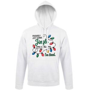 Φούτερ unisex με κουκούλα “Jingle Some of the Way”