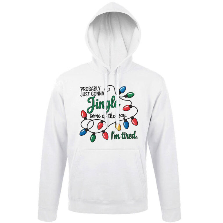 Φούτερ unisex με κουκούλα “Jingle Some of the Way”