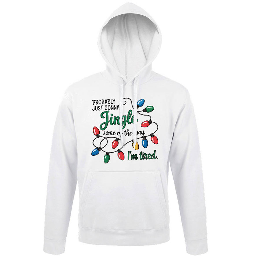 Φούτερ unisex με κουκούλα “Jingle Some of the Way”