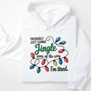 Φούτερ unisex με κουκούλα “Jingle Some of the Way”