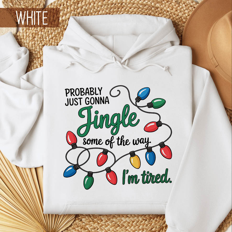 Φούτερ unisex με κουκούλα “Jingle Some of the Way”