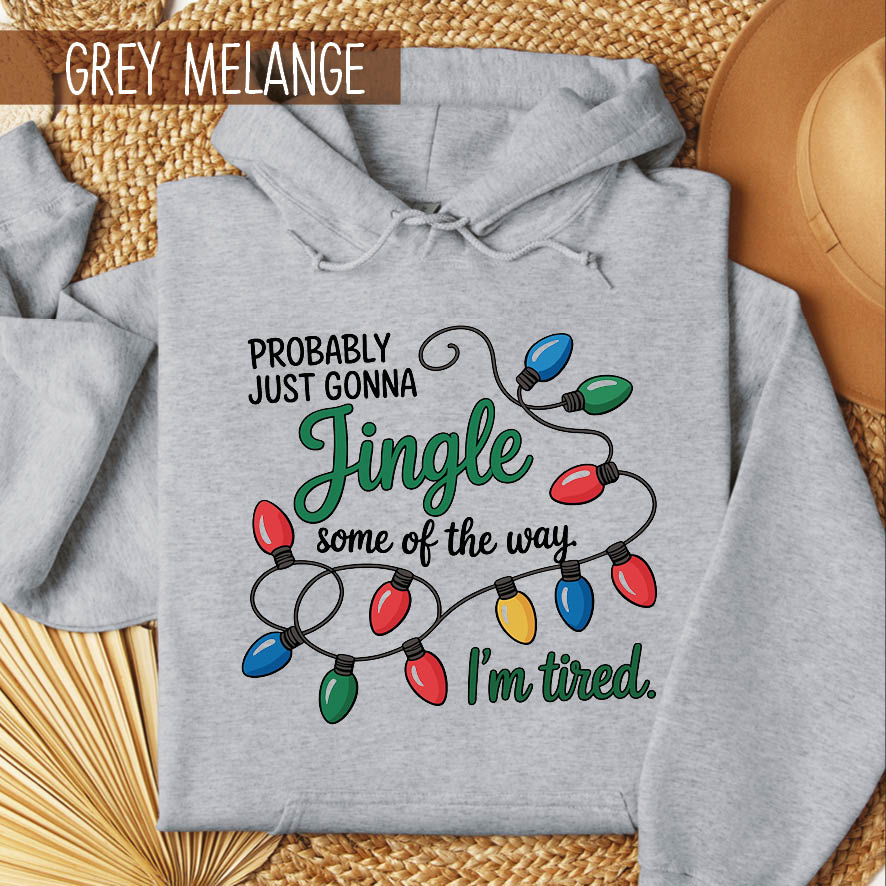 Φούτερ unisex με κουκούλα “Jingle Some of the Way”