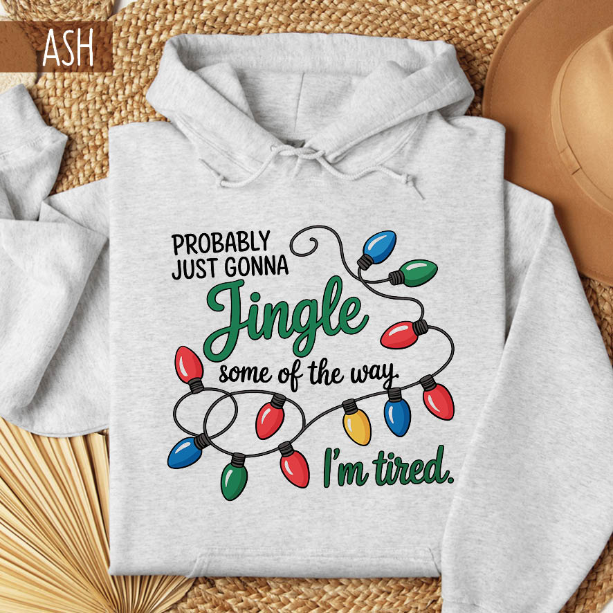 Φούτερ unisex με κουκούλα “Jingle Some of the Way”