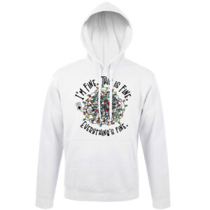 Φούτερ unisex με κουκούλα “I’m Fine”