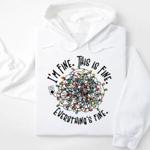 Φούτερ unisex με κουκούλα “I’m Fine”