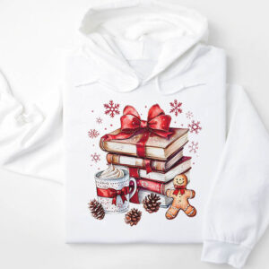 Φούτερ unisex με κουκούλα “Κόκκινα βιβλία”