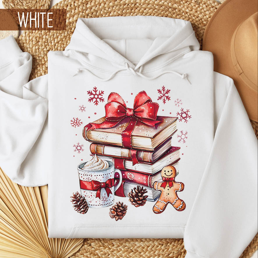 Φούτερ unisex με κουκούλα “Κόκκινα βιβλία”