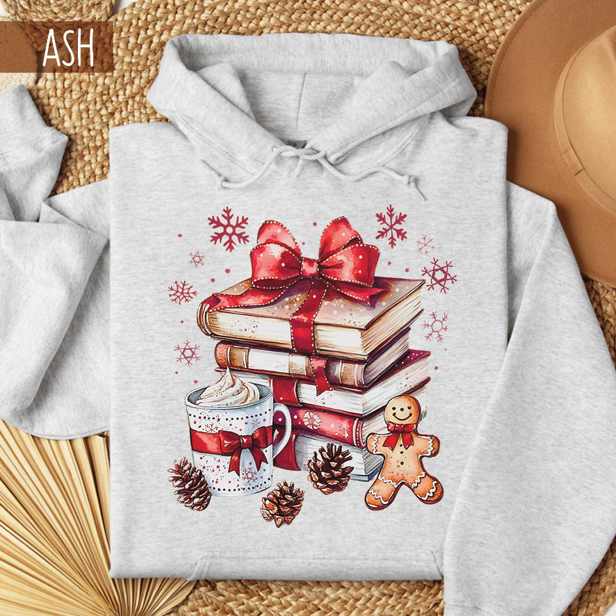 Φούτερ unisex με κουκούλα “Κόκκινα βιβλία”