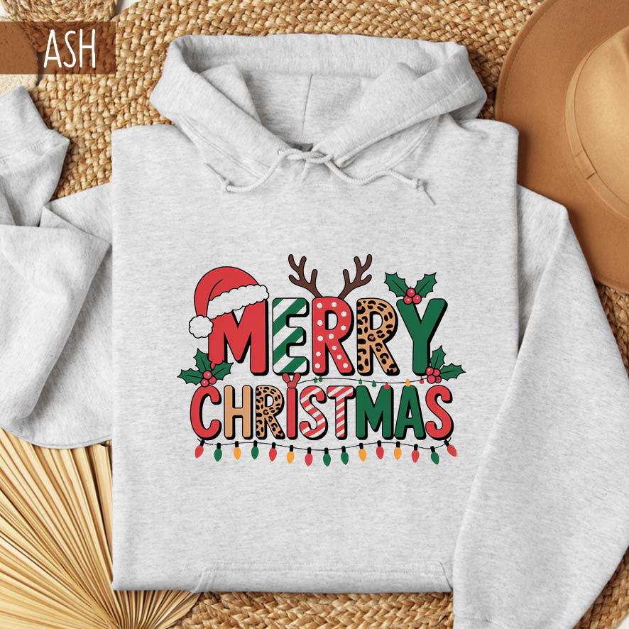Φούτερ unisex με κουκούλα “Μerry Christmas”