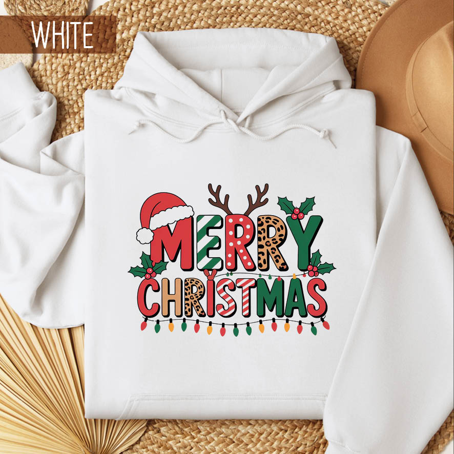 Φούτερ unisex με κουκούλα “Μerry Christmas”