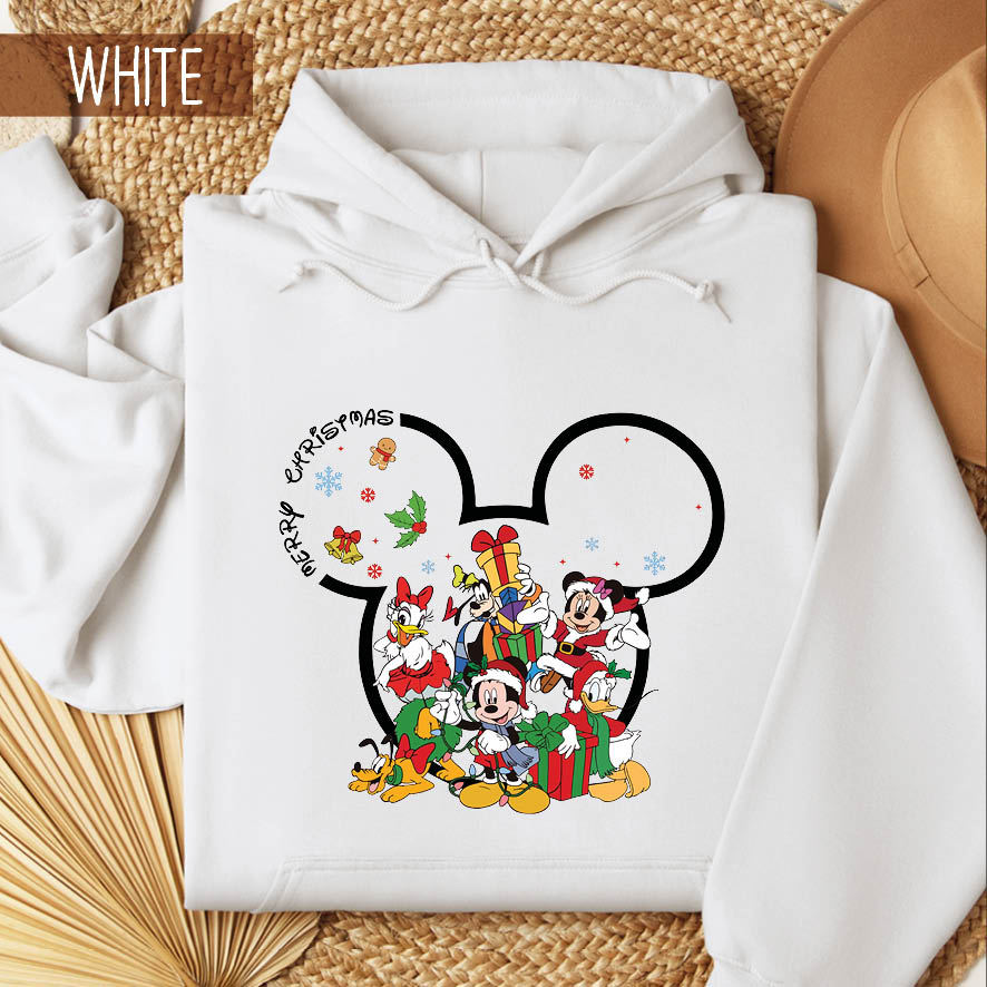 Φούτερ unisex με κουκούλα “Christmas Disney”