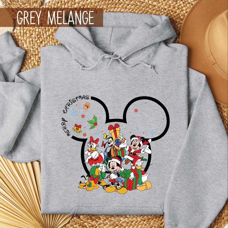 Φούτερ unisex με κουκούλα “Christmas Disney”