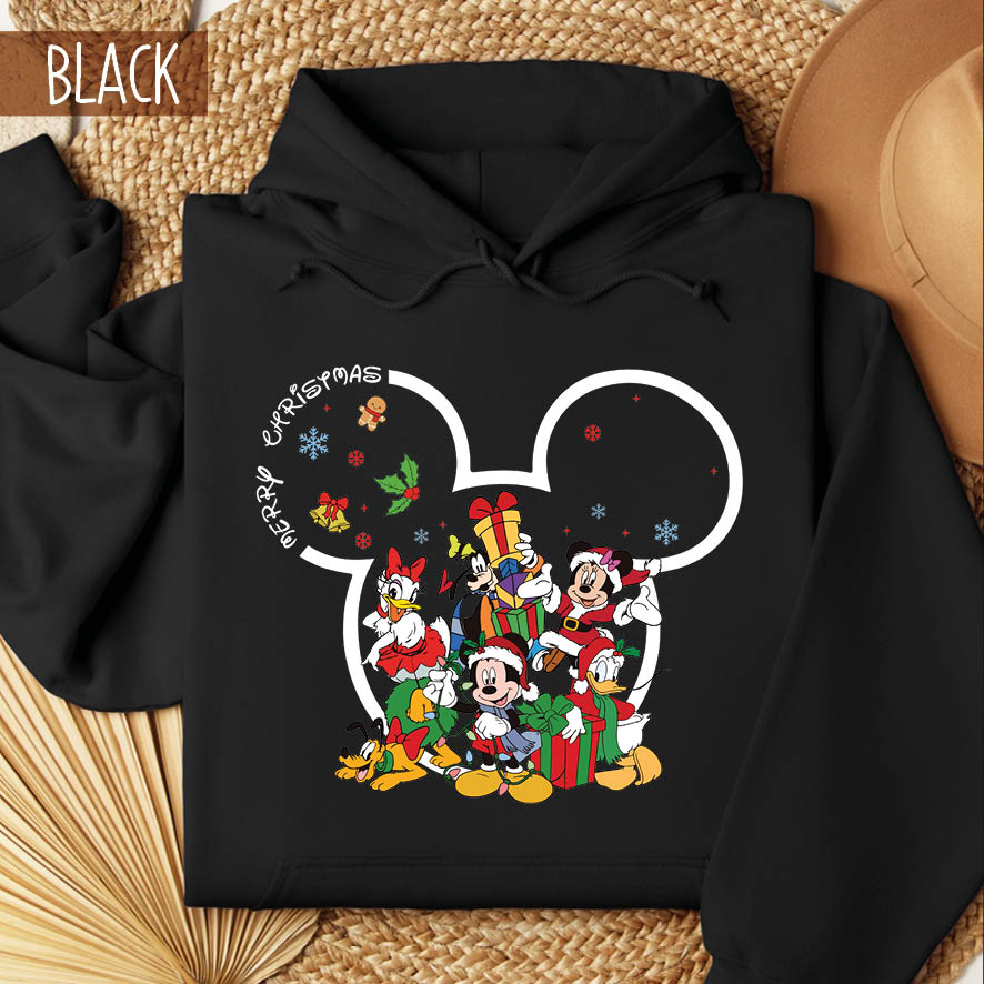 Φούτερ unisex με κουκούλα “Christmas Disney”