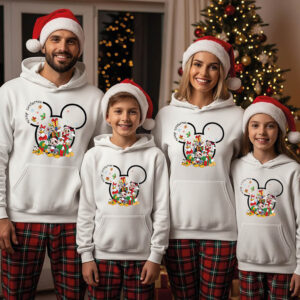 Φούτερ unisex με κουκούλα “Christmas Disney”
