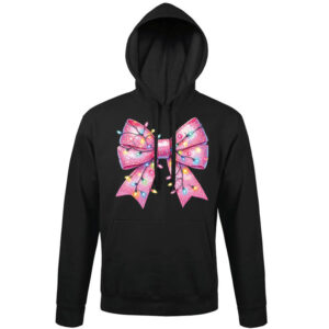 Φούτερ unisex με κουκούλα “Ροζ φιόγκος”