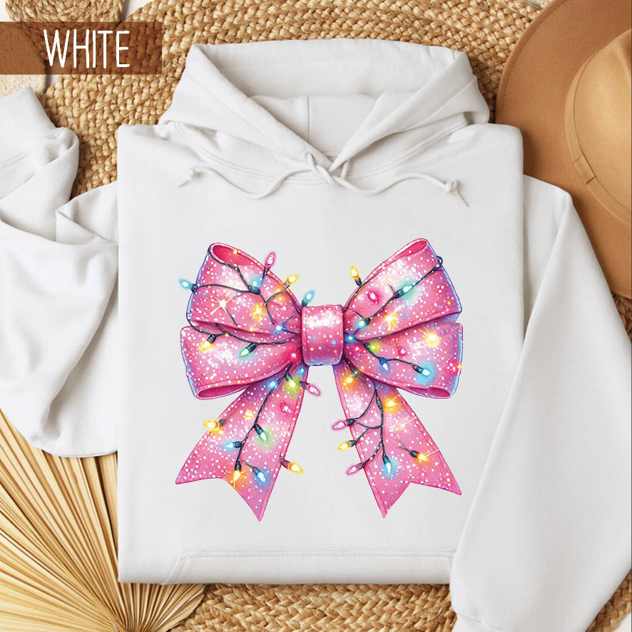 Φούτερ unisex με κουκούλα “Ροζ φιόγκος”