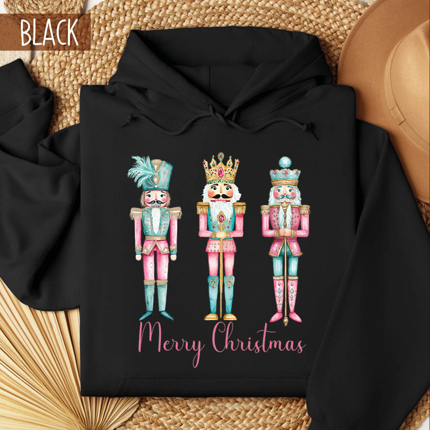 Φούτερ unisex με κουκούλα “Ροζ Καρυοθραύστες”