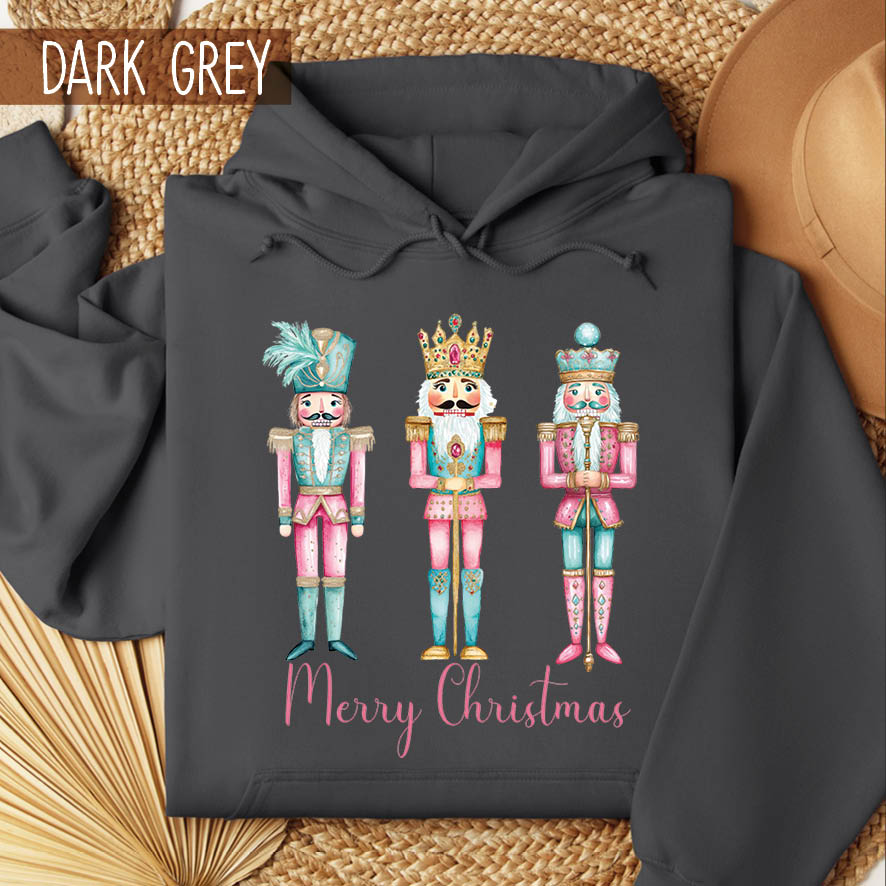 Φούτερ unisex με κουκούλα “Ροζ Καρυοθραύστες”