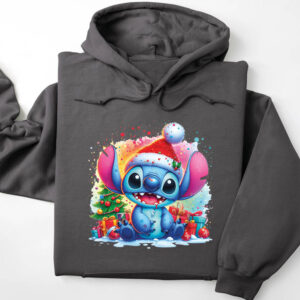 Φούτερ unisex με κουκούλα “Stitch”