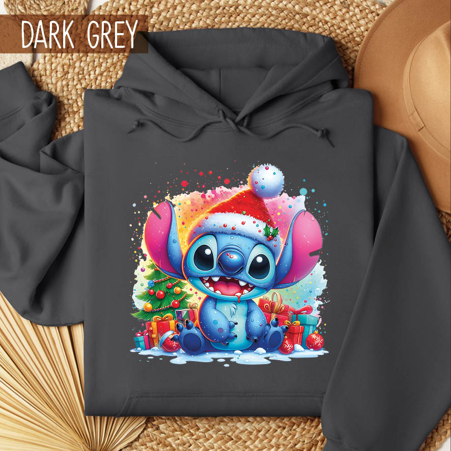 Φούτερ unisex με κουκούλα “Stitch”