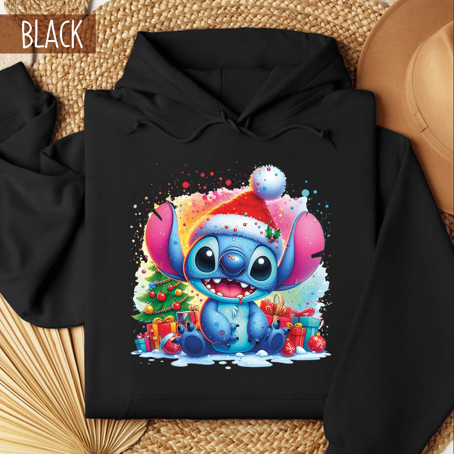 Φούτερ unisex με κουκούλα “Stitch”