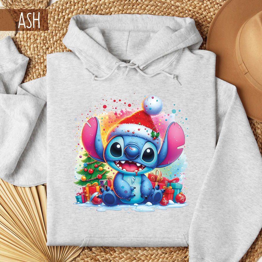 Φούτερ unisex με κουκούλα “Stitch”