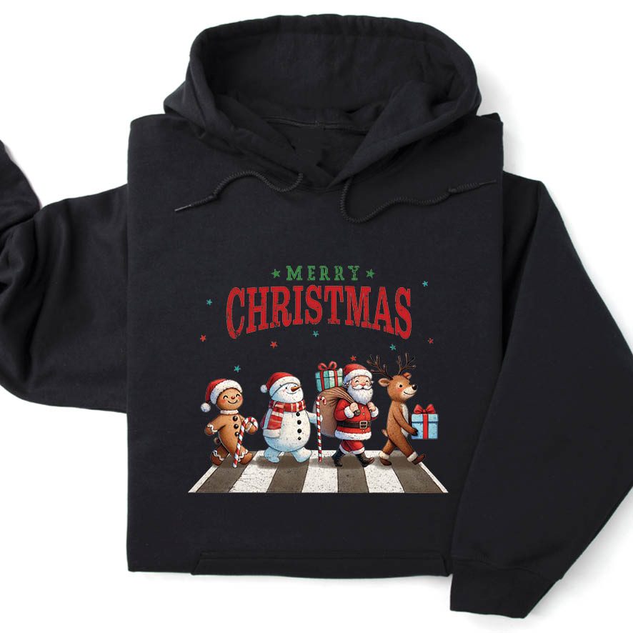 Φούτερ unisex με κουκούλα “The Christmas Beatles”