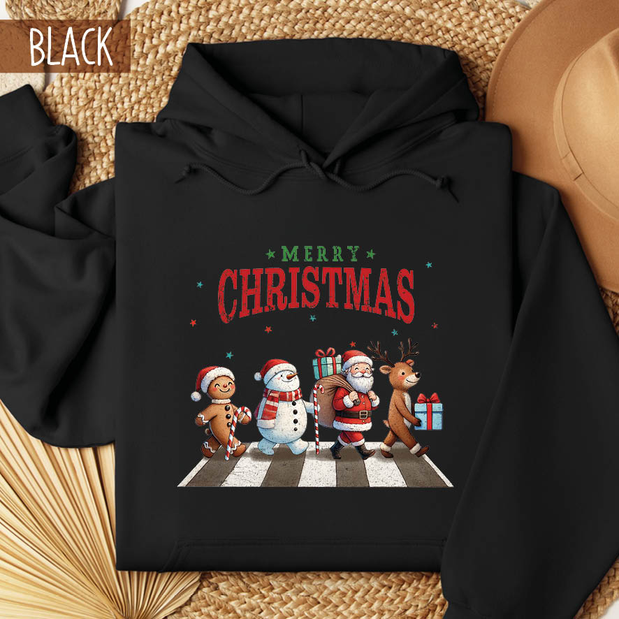 Φούτερ unisex με κουκούλα “The Christmas Beatles”