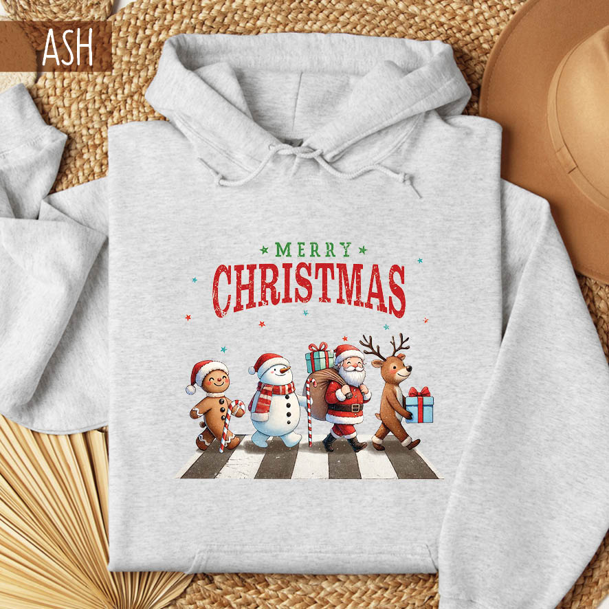 Φούτερ unisex με κουκούλα “The Christmas Beatles”