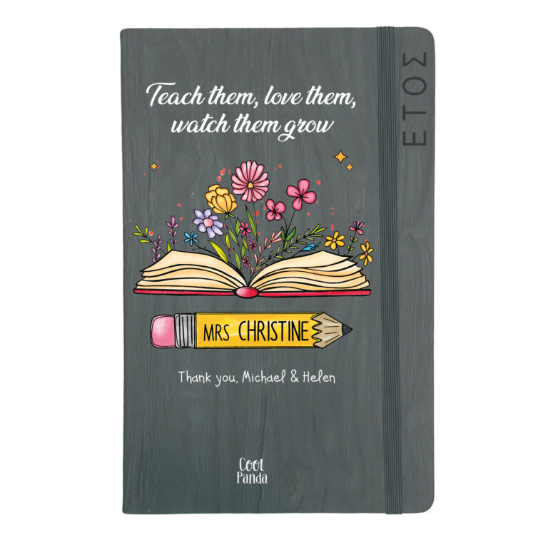 Ημερήσια Ατζέντα “Βιβλίο και Μολύβι floral”