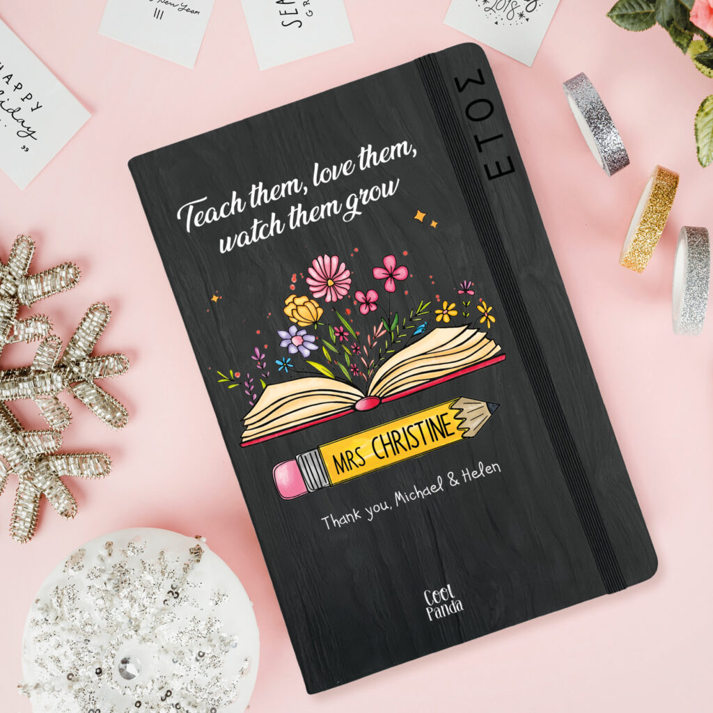 Ημερήσια Ατζέντα “Βιβλίο και Μολύβι floral”