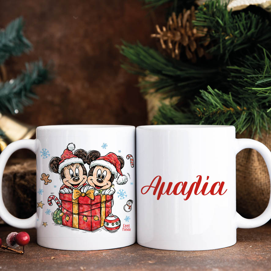 Κούπα 11oz “Christmas Minnie & Mickey”