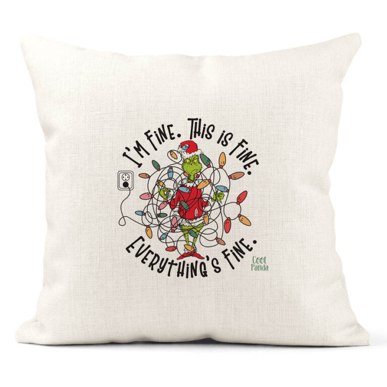 Μαξιλάρι διακοσμητικό “I’m Fine Grinch”