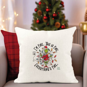 Μαξιλάρι διακοσμητικό “I’m Fine Grinch”