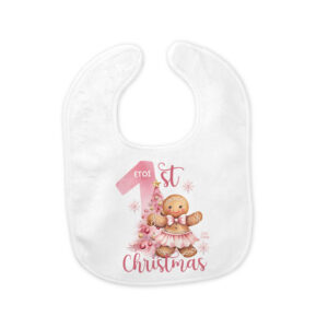 Σαλιάρα μωρού “1st Christmas Cookie girl”