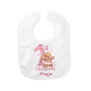 Σαλιάρα μωρού “1st Christmas Cookie girl”