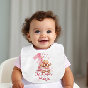 Σαλιάρα μωρού “1st Christmas Cookie girl”