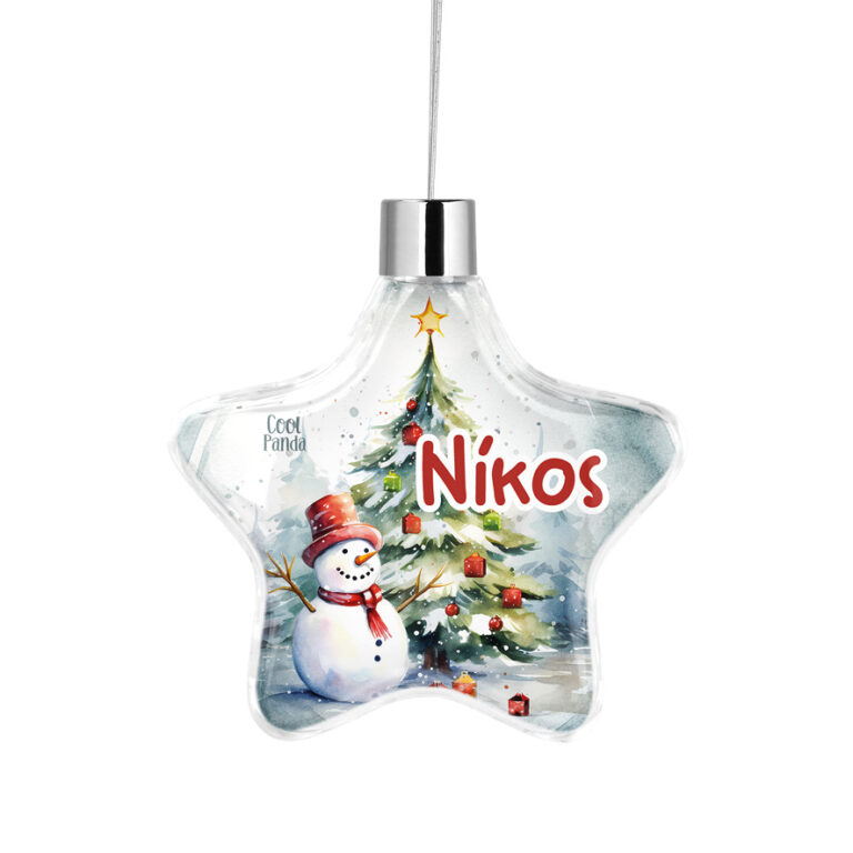 Αστέρι “Χιονάνθρωπος & δέντρο”