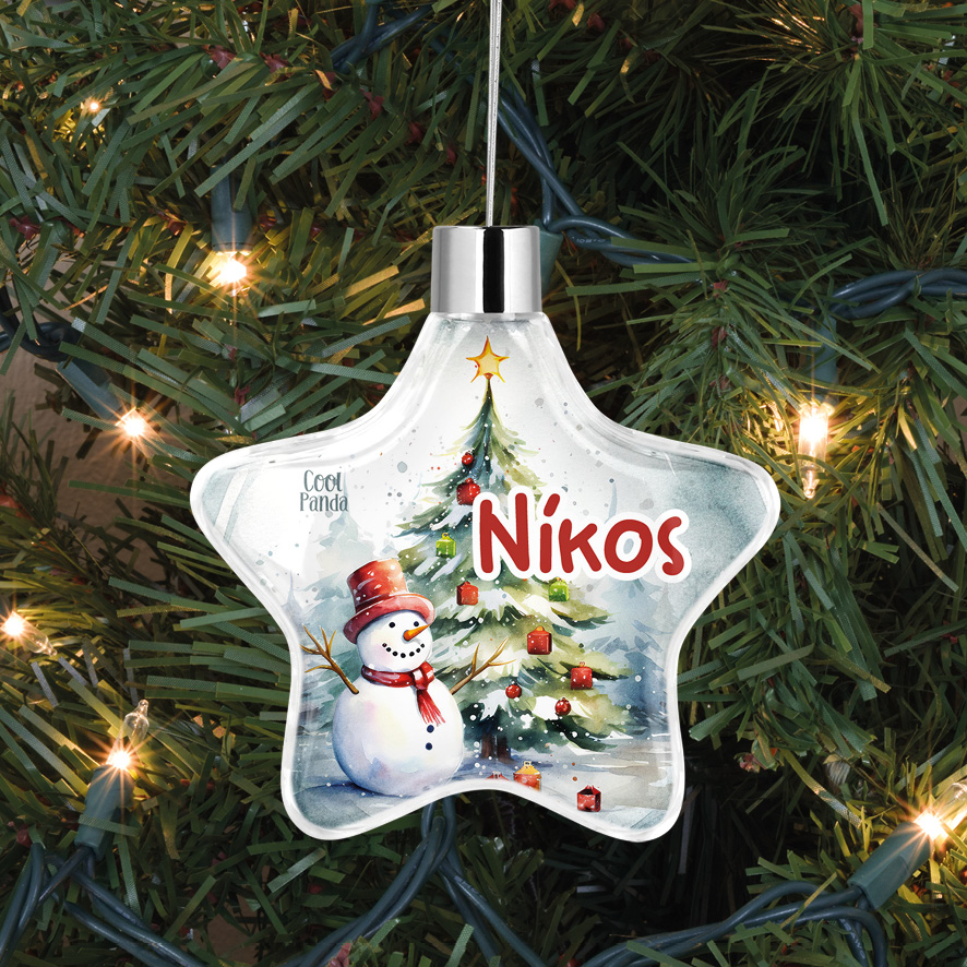 Αστέρι “Χιονάνθρωπος & δέντρο”