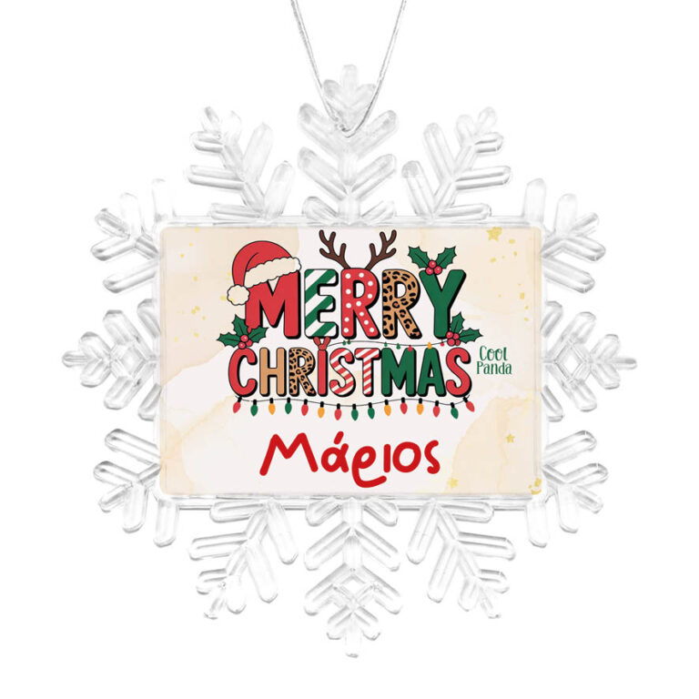 Χιονονιφάδα “Μerry Christmas”