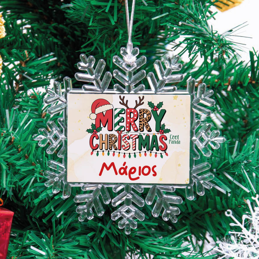 Χιονονιφάδα “Μerry Christmas”